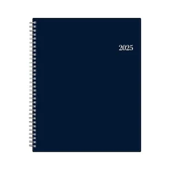Blue Sky 2025 8.5" x 11" Weekly & Monthly Planner, Plastic Cover, Navy (148659-25) Outlet
