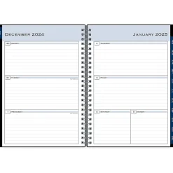 Blue Sky 2025 5.88" x 8.63" Weekly & Monthly Planner, Plastic Cover, Black (148403) Best