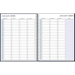 Blue Sky 2025 8.5" x 11" Weekly & Monthly Appointment Book, Plastic Cover, Navy (148658-25) Best