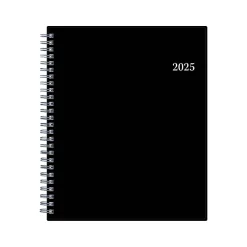 Blue Sky 2025 7" x 9" Weekly & Monthly Appointment Book, Plastic Cover, Black (150846) Discount