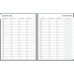 Blue Sky 2025 8.5" x 11" Weekly & Monthly Appointment Book, Plastic Cover, Deep Forest Green (147963) Outlet