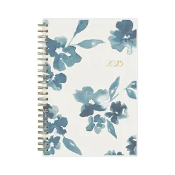 Blue Sky 2025 Bakah Blue 5" x 8" Weekly & Monthly Planner, Plastic Cover, White/Blue (137260-25) Outlet