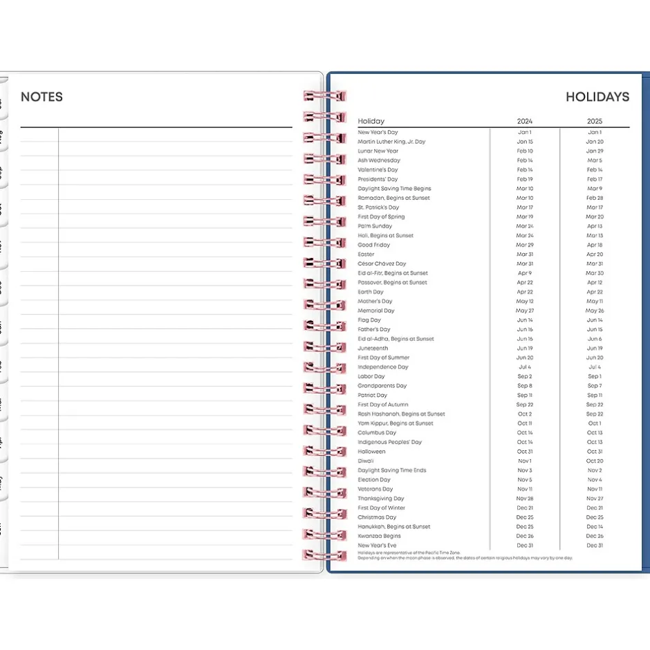 Blue Sky 2024-2025 Brandice 5" x 8" Academic Weekly & Monthly Planner, Plastic Cover, Multicolor (146853) Clearance