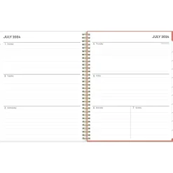 Blue Sky 2024-2025 Cali Pink 8.5" x 11" Academic Weekly & Monthly Planner, Plastic Cover, Multicolor (130619-A25) New