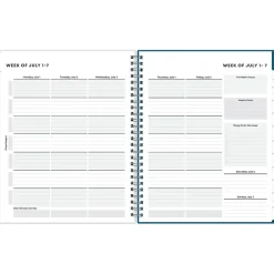 Blue Sky 2024-2025 Camo 7" x 9" Academic Weekly & Monthly Student Planner, Plastic Cover, Blue (145095) Clearance