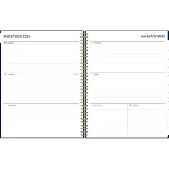 Blue Sky 2025 Cheeyna 8.5" x 11" Weekly & Monthly Planner, Plastic Cover, Navy (147946) Hot