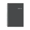 Blue Sky 2024-2025 Collegiate 5" x 8" Academic Weekly & Monthly Planner, Plastic Cover, Gray (100139-A25) New