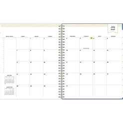 Blue Sky 2024-2025 Day Designer Annabel 8" x 10" Academic Monthly Planner, Plastic Cover, Blue/White (144868) Best