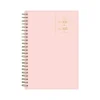 Blue Sky 2024-2025 Day Designer Blush 5" x 8" Academic Weekly & Monthly Planner, Plastic Cover, Pink (150138)