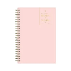 Blue Sky 2024-2025 Day Designer Blush 5" x 8" Academic Weekly & Monthly Planner, Plastic Cover, Pink (150138)