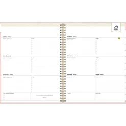 Blue Sky 2024-2025 Day Designer Blush 8.5" x 11" Academic Weekly & Monthly Planner, Plastic Cover, Pink (144859) Online