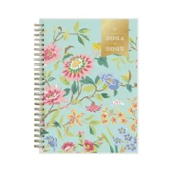 Blue Sky 2024-2025 Day Designer Climbing Floral Mint 5.88" x 8.63" Academic Weekly & Monthly Planner, Plastic Cover Online