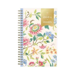 Blue Sky 2024-2025 Day Designer Climbing Floral Blush 5" x 8" Academic Weekly & Monthly Planner, Plastic Cover, Multicolor New
