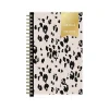 Blue Sky 2024-2025 Day Designer Painted Leopard Gray 5" x 8" Academic Weekly & Monthly Planner, Plastic Cover, Black/Gray Clearance