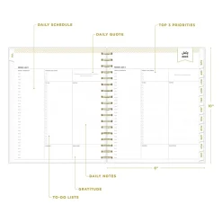 Blue Sky 2024-2025 Day Designer Rugby Stripe 8