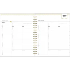 Blue Sky 2025 Day Designer Rugby Stripe 8" x 10" Daily & Monthly Planner, Plastic Cover, Navy/White (142098-25) Online