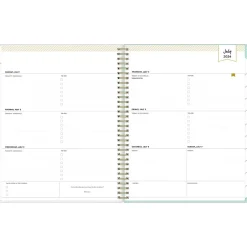 Blue Sky 2024-2025 Day Designer Secret Garden Mint 8.5" x 11" Academic Weekly & Monthly Planner, Plastic Cover, Multicolor Outlet