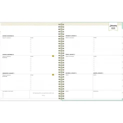 Blue Sky 2025 Day Designer Secret Garden Mint Green 8.5" x 11" Weekly & Monthly Planner, Plastic Cover, Multicolor Online
