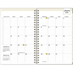 Blue Sky 2025 Day Designer Tess 5" x 8" Weekly & Monthly Planner, Plastic Cover, Tan/Off-White (148145) Discount