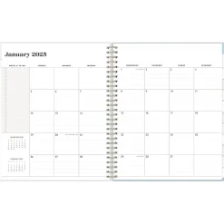 Blue Sky 2025 Day Designer The Everygirl Evan Blue 8" x 10" Monthly Planner, Plastic Cover, Blue/White (150777) Clearance