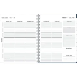 Blue Sky 2024-2025 Decosta Blue 8.5" x 11" Academic Weekly & Monthly Student Planner, Plastic Cover (150459) Hot