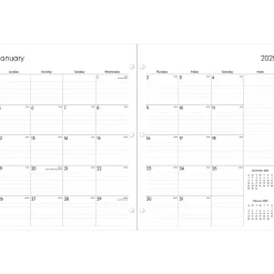 Blue Sky 2025 Enterprise 8.5" x 11" Monthly Planner, Plastic Cover, Black (147965) Best