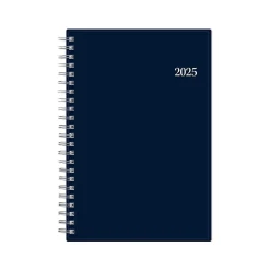 Blue Sky 2025 Enterprise 5" x 8" Weekly & Monthly Planner, Plastic Cover, Navy (147973) Best