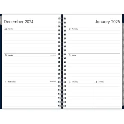 Blue Sky 2025 Enterprise 5" x 8" Weekly & Monthly Planner, Plastic Cover, Navy (147973) Best
