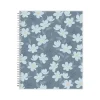 Blue Sky 2025 inkWELL Press Twilight Blooms 8.5" x 11" Weekly & Monthly Planner, Plastic Cover, Blue/Yellow (152447) Clearance