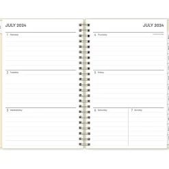 Blue Sky 2024-2025 Junie 5" x 8" Weekly & Monthly Academic Planner, Plastic Cover, Multicolor (146866)