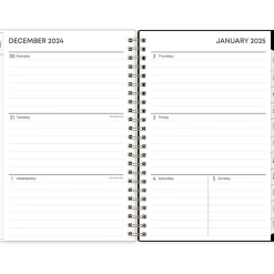 Blue Sky 2025 Lolani 5" x 8" Weekly & Monthly Planner, Plastic Cover, Green/Gray (152462)