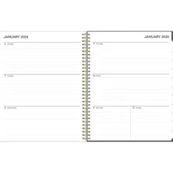 Blue Sky 2025 Makeera 8.5" x 11" Weekly & Monthly Planner, Plastic Cover, Dark Gray/White (150784) Discount