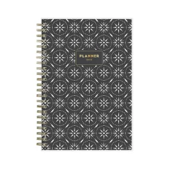 Blue Sky 2025 Makeera 5" x 8" Weekly & Monthly Planner, Plastic Cover, Dark Gray/White (150783) Best