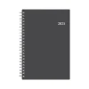 Blue Sky 2025 Passages 5.88" x 8.63" Weekly & Monthly Planner, Plastic Cover, Charcoal Gray (100010-25) New