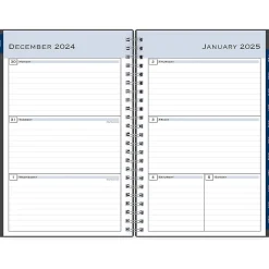 Blue Sky 2025 Passages 5.88" x 8.63" Weekly & Monthly Planner, Plastic Cover, Charcoal Gray (100010-25) New