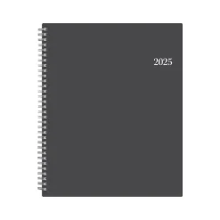Blue Sky 2025 Passages 8.5" x 11" Weekly & Monthly Planner, Plastic Cover, Charcoal Gray (100008-25) Sale