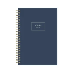 Blue Sky 2024-2025 Pucker 5" x 8" Academic Weekly & Monthly Planner, Plastic Cover, Navy (146765) Best