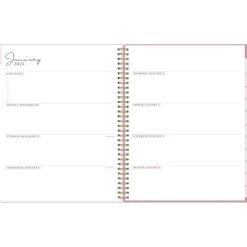 Blue Sky 2025 Rachel Parcell Rose 8.5" x 11" Weekly & Monthly Planner, Plastic Cover, Multicolor (148187) Discount