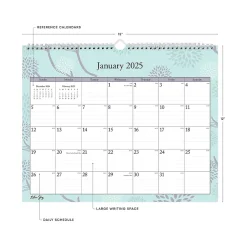 Blue Sky 2025 Rue Du Flore 15" x 12" Monthly Wall Calendar, Blue/Purple (101611-25) Hot