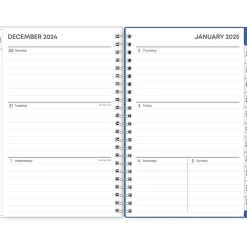 Blue Sky 2025 Savoy Cool 5" x 8" Weekly & Monthly Planner, Plastic Cover, Blue (148763-25) Outlet