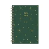 Blue Sky 2024-2025 Shining Sky 5" x 8" Academic Weekly & Monthly Planner, Plastic Cover, Green/Gold (150003) Sale