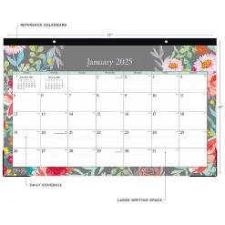 Blue Sky 2025 Sophie 17" x 11" Monthly Desk Pad Calendar (140089-25) Hot