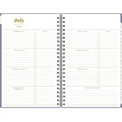 Blue Sky 2024-2025 The House That Lars Built Mystic Violet 5" x 8" Academic Weekly & Monthly Planner, Plastic Cover Online