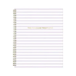 Blue Sky 2025 Wednesday Stripe 8.5" x 11" Weekly & Monthly Planner, Plastic Cover, Purple/White (147943) Online