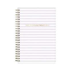 Blue Sky 2025 Wednesday Stripe 5" x 8" Weekly & Monthly Planner, Plastic Cover, Purple/White (147944) Online