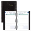 Blueline 2025 Plan & Link 5" x 8" Daily Appointment Book, Faux Leather Cover, Black (C1504W.81) Clearance