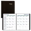 Blueline 2025 Plan & Link 7.25" x 9.25" Monthly Planner, Faux Leather Cover, Black (C1200.81T) Hot