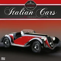 BrownTrout 2025 Brown Trout Motor Club Classic Italian Cars 12" x 12" Monthly Wall Calendar (9781975476076)