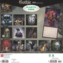 BrownTrout 2025 Alchemy Gothic 12" x 12" Monthly Square Wall Calendar (9781975483104) Clearance