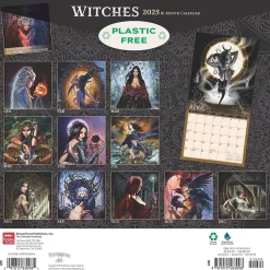 BrownTrout 2025 Alchemy Witches OFFICIAL 12" x 24" Monthly Square Wall Calendar (9781975483098) Online